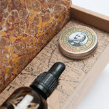 CAPTAIN FAWCETT - BOOZE & BACCY, BEARD OIL & WAX GIFT SET