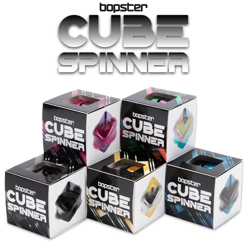 BOPSTER - FIDGET CUBE SPINNER (ASSORTED)