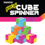 BOPSTER - NEON FIDGET CUBE SPINNER (ASSORTED)