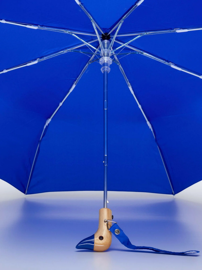 ORIGINAL DUCKHEAD - ROYAL BLUE COMPACT ECO-FRIENDLY WIND RESISTANT UMBRELLA