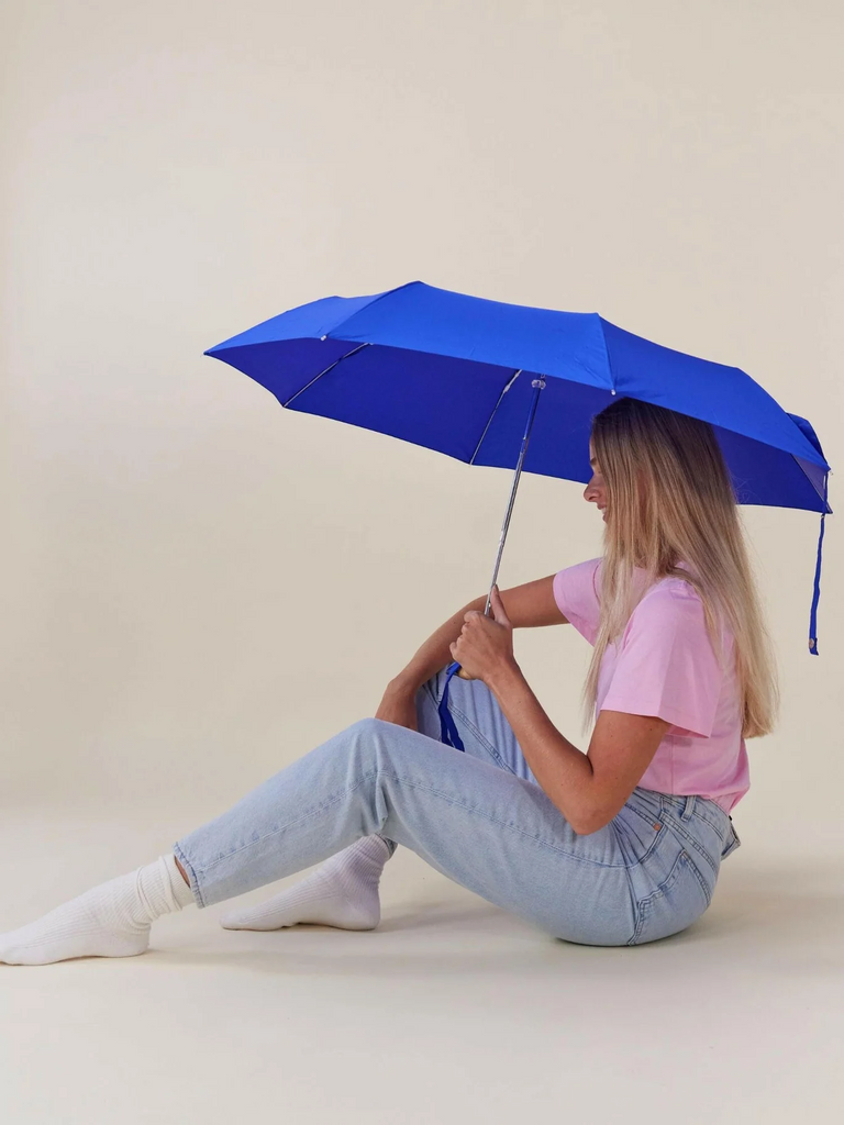 ORIGINAL DUCKHEAD - ROYAL BLUE COMPACT ECO-FRIENDLY WIND RESISTANT UMBRELLA