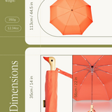 ORIGNAL DUCKHEAD - COMPACT UMBRELLA | PEACH