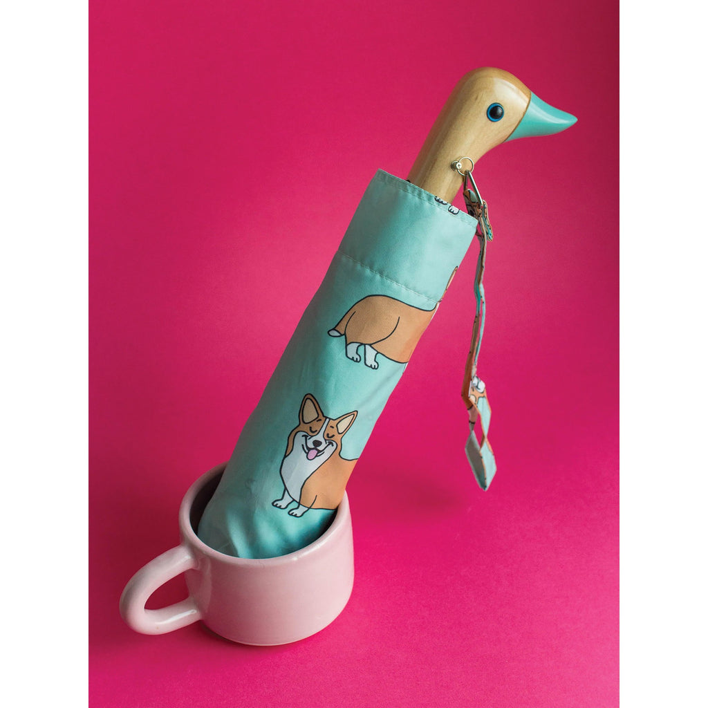 ORIGINAL DUCKHEAD - COMPACT UMBRELLA |  COUCOU SUZETTE CORGI MINT