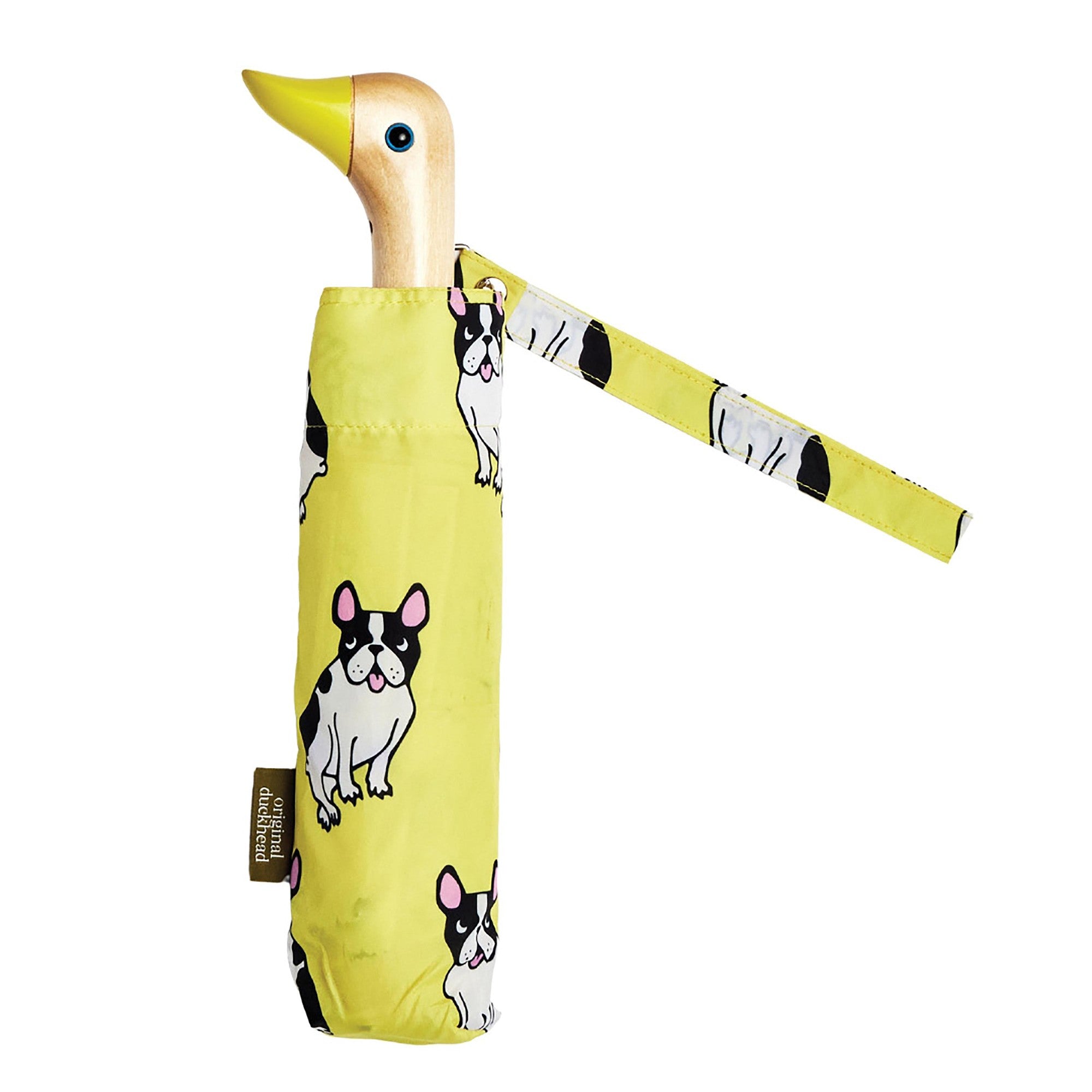 ORIGINAL DUCKHEAD - COMPACT UMBRELLA |  COUCOU SUZETTE BOULEDOGUE YELLOW