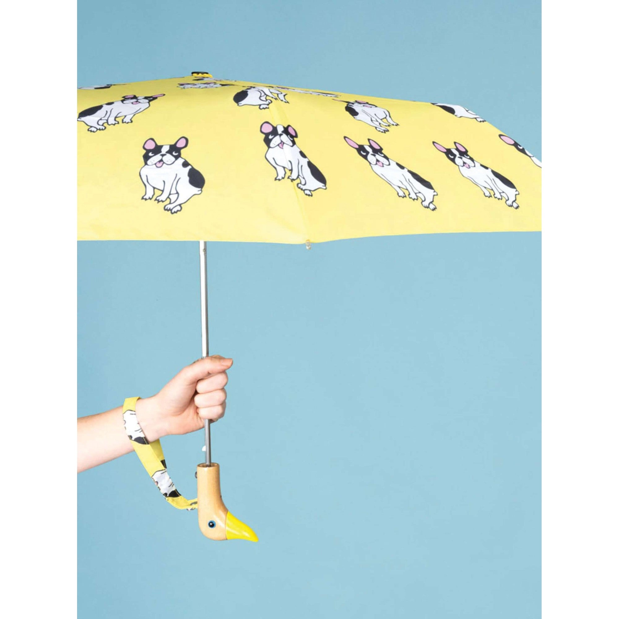 ORIGINAL DUCKHEAD - COMPACT UMBRELLA |  COUCOU SUZETTE BOULEDOGUE YELLOW