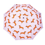 ORIGINAL DUCKHEAD - COMPACT UMBRELLA |  COUCOU SUZETTE DACHSHUND PURPLE