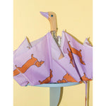 ORIGINAL DUCKHEAD - COMPACT UMBRELLA |  COUCOU SUZETTE DACHSHUND PURPLE