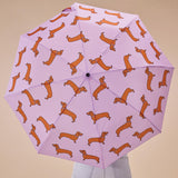 ORIGINAL DUCKHEAD - COMPACT UMBRELLA |  COUCOU SUZETTE DACHSHUND PURPLE