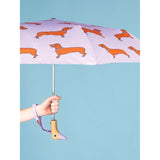 ORIGINAL DUCKHEAD - COMPACT UMBRELLA |  COUCOU SUZETTE DACHSHUND PURPLE