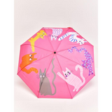 ORIGINAL DUCKHEAD - COMPACT UMBRELLA | FUCHSIA ARTY CATS