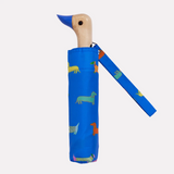 ORIGINAL DUCKHEAD - COMPACT DUCK UMBRELLA | DOGS IN BLUE