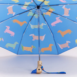 ORIGINAL DUCKHEAD - COMPACT DUCK UMBRELLA | DOGS IN BLUE