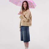 ORIGINAL DUCKHEAD - COMPACT DUCK UMBRELLA | DOGS IN PINK