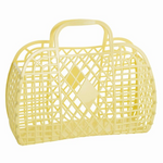 SUNJELLIES - RETRO BASKET | LARGE | YELLOW