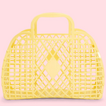 SUNJELLIES - RETRO BASKET | SMALL | YELLOW