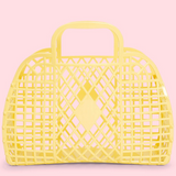 SUNJELLIES - RETRO BASKET | SMALL | YELLOW