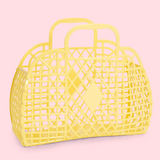 SUNJELLIES - RETRO BASKET | SMALL | YELLOW