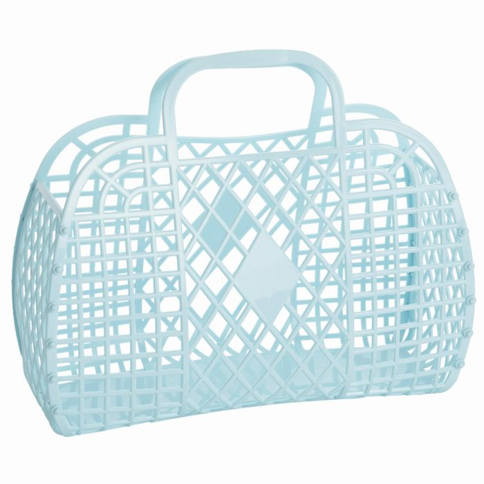 SUNJELLIES - RETRO BASKET | LARGE | BLUE