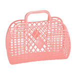 SUNJELLIES - RETRO BASKET | LARGE | PEACH 