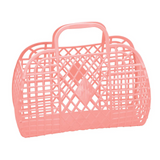 SUNJELLIES - RETRO BASKET | LARGE | PEACH 