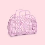 SUNJELLIES - RETRO BASKET | SMALL | LILAC 