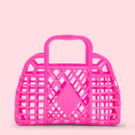 SUNJELLIES - RETRO BASKET | MINI | BERRY PINK