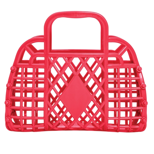 SUNJELLIES - RETRO BASKET | MINI | CORAL