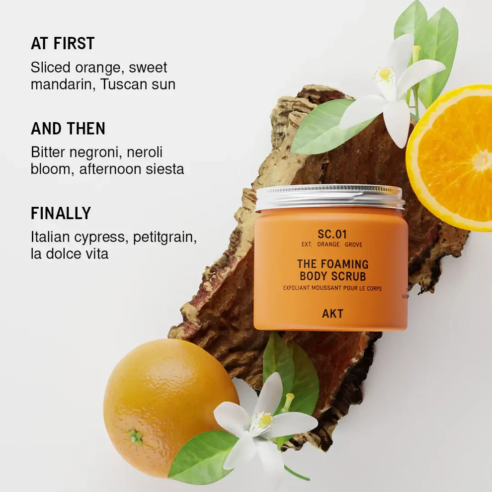 AKT - THE FOAMING BODY SCRUB | SC.01 ORANGE GROVE