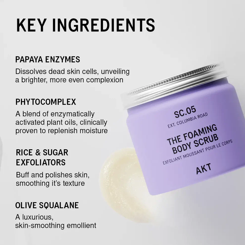AKT - THE FOAMING BODY SCRUB | SC.05 COLUMBIA ROAD
