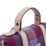 ISLANDER - THE LARGE SATCHEL | PINK AND BLUE TARTAN 