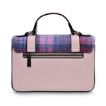 ISLANDER - THE LARGE SATCHEL | PINK AND BLUE TARTAN 