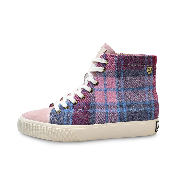 ISLANDER - BOOTS | THA BLAIR | PINK & BLUE TARTAN | UK6