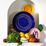 OTTOLENGHI - OTTOLENGHI SERVING BOWL M BLUE WITH WHITE DOTS FEAST