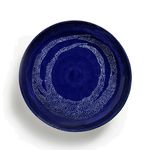 OTTOLENGHI - OTTOLENGHI SERVING BOWL M BLUE WITH WHITE DOTS FEAST