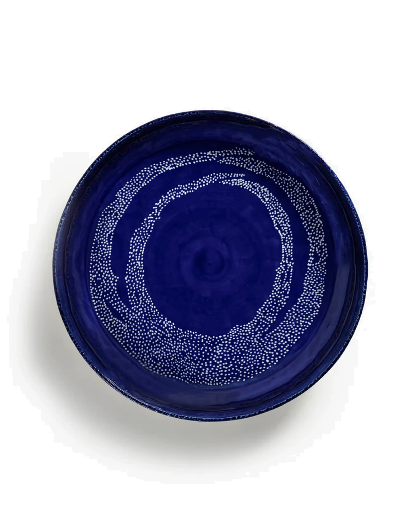 OTTOLENGHI - OTTOLENGHI SERVING BOWL M BLUE WITH WHITE DOTS FEAST