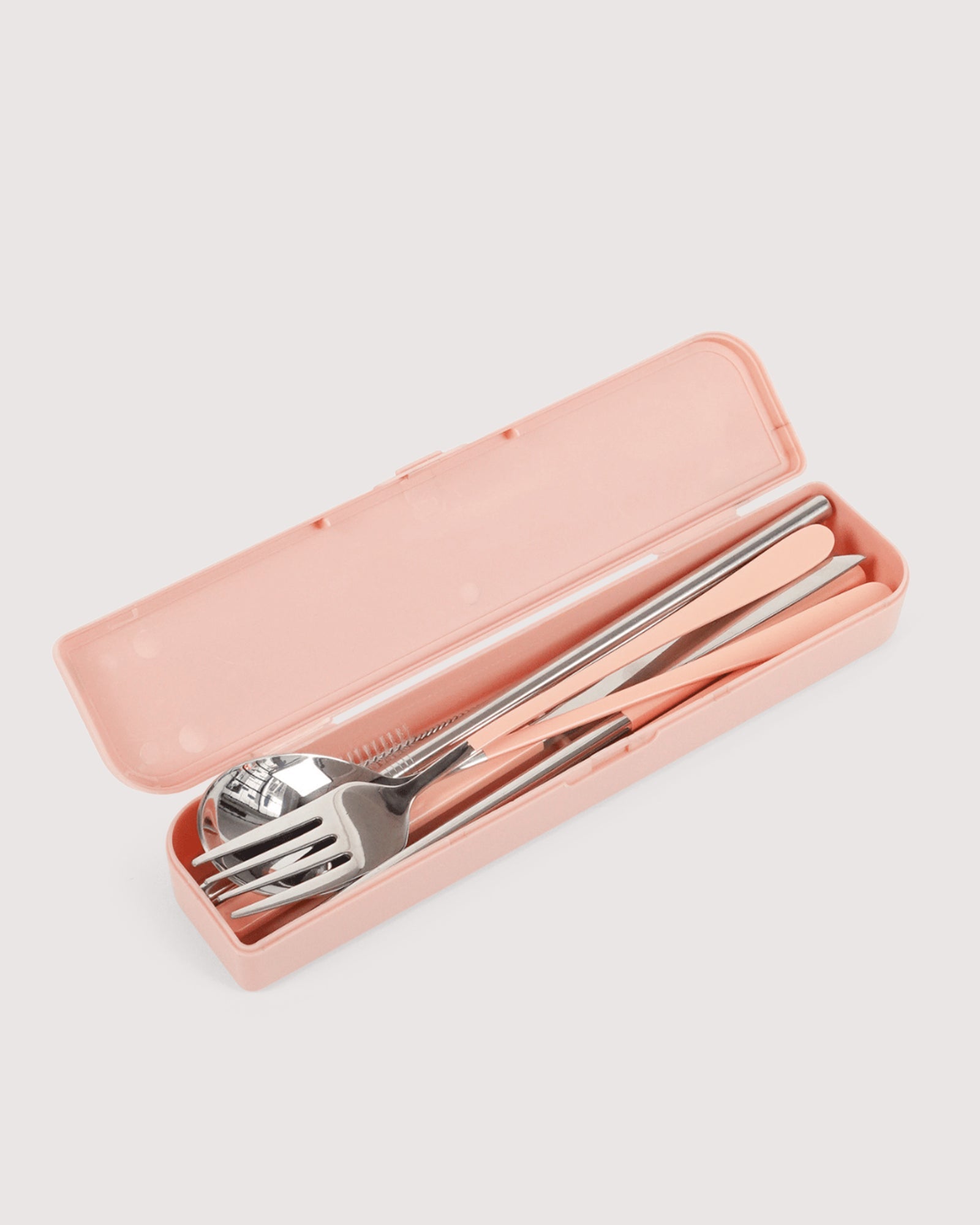 The Somewhere Co Cutlery Kit Silver & Blush
