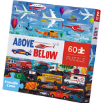 CROCODILE CREEK - ABOVE & BELOW PUZZLE 60 PC | THINGS THAT GO