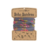 NATURAL LIFE - BOHO BANDEAU | CHARCOAL BLOOMS