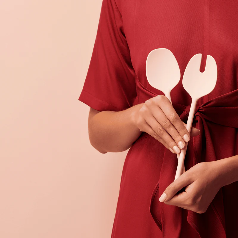 STYLEWARE - SALAD SERVERS | SALAD SET | BLUSH