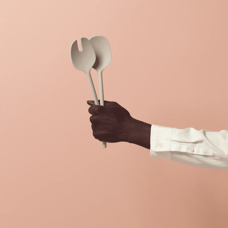 STYLEWARE - SALAD SERVERS | SALAD SET | SMOKE