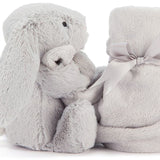 JELLYCAT - BASHFUL BUNNY SOOTHER | SILVER