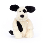 JELLYCAT - BASHFUL BLACK & CREAM PUPPY ORIGINAL (MED) 