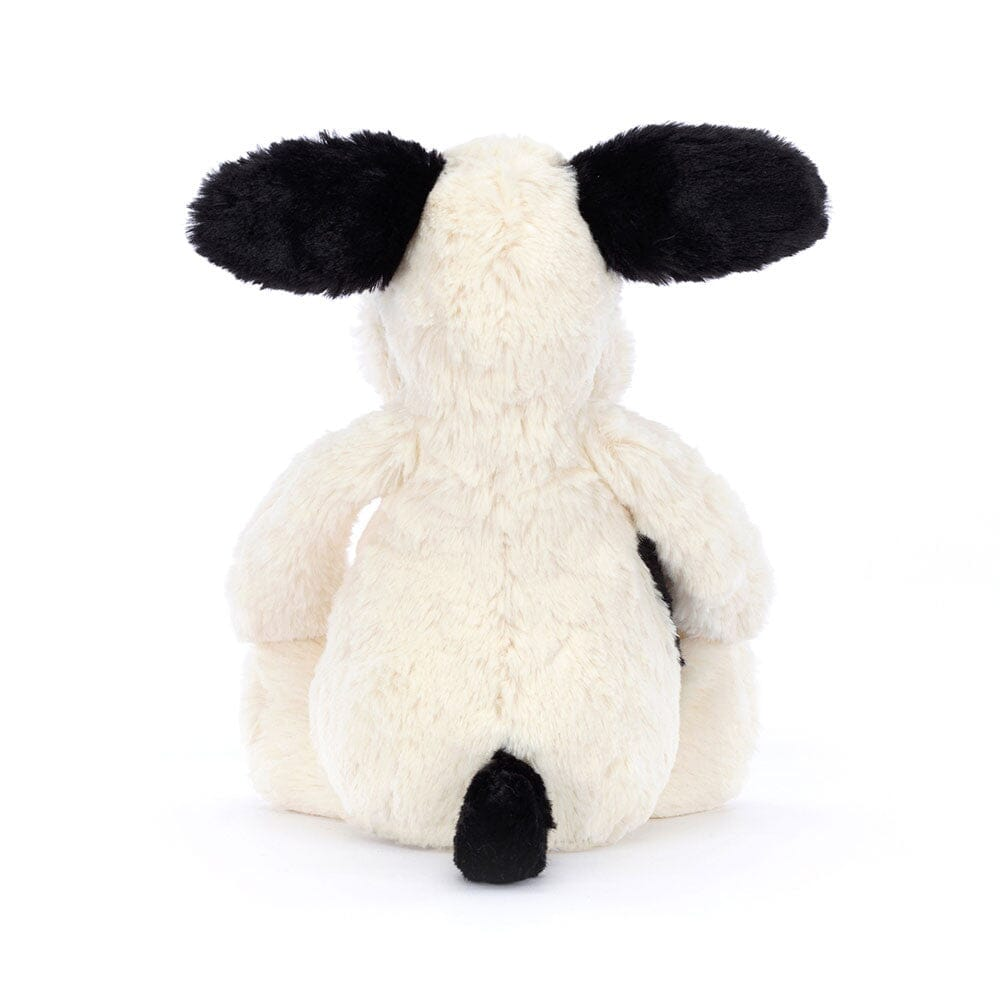 JELLYCAT - BASHFUL BLACK & CREAM PUPPY ORIGINAL (MED) 