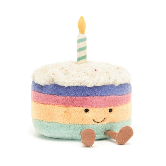 JELLYCAT - AMUSEABLE RAINBOW BIRTHDAY CAKE