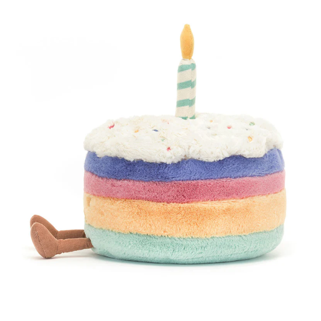 JELLYCAT - AMUSEABLE RAINBOW BIRTHDAY CAKE