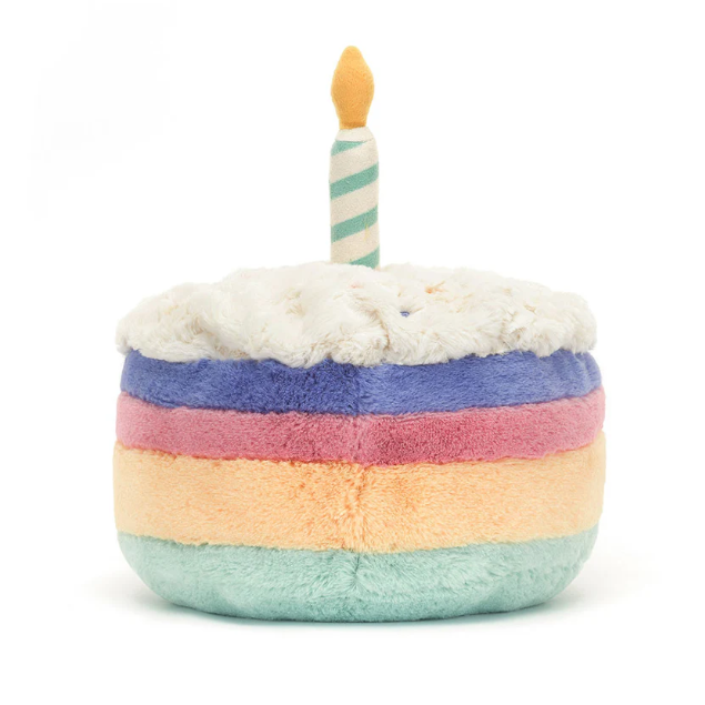 JELLYCAT - AMUSEABLE RAINBOW BIRTHDAY CAKE