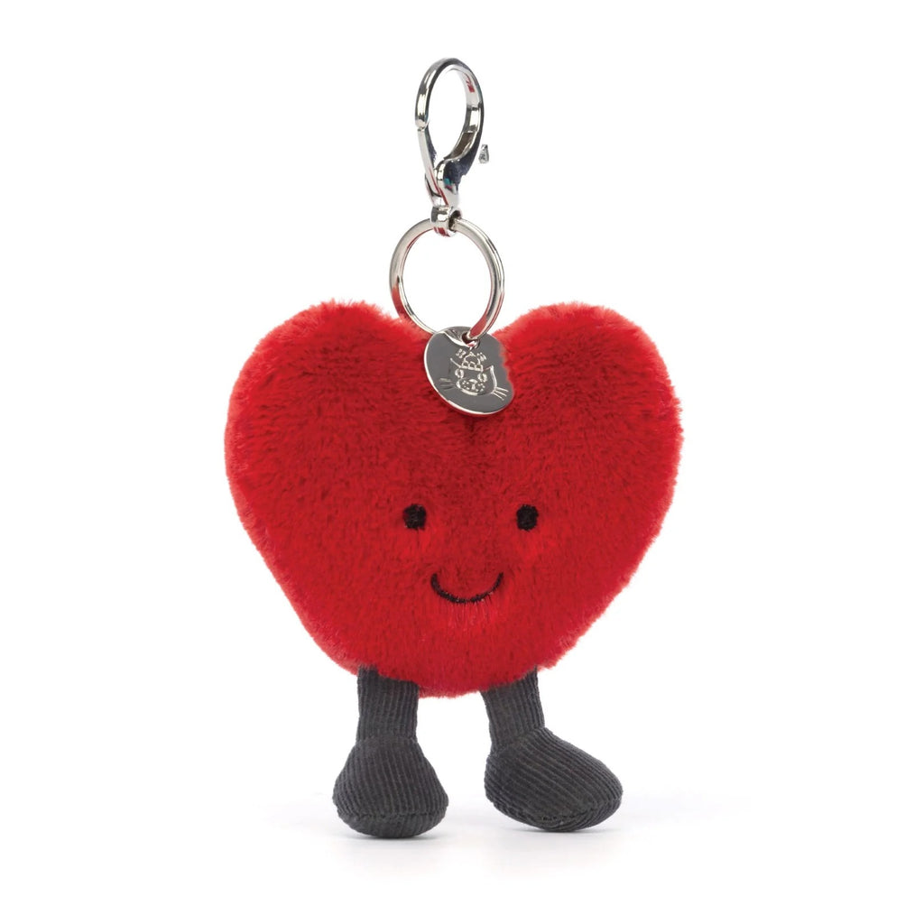 JELLYCAT - AMUSEABLE HEART BAG CHARM | RED