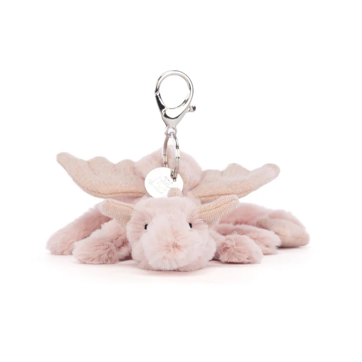 JELLYCAT - ROSE DRAGON BAG CHARM