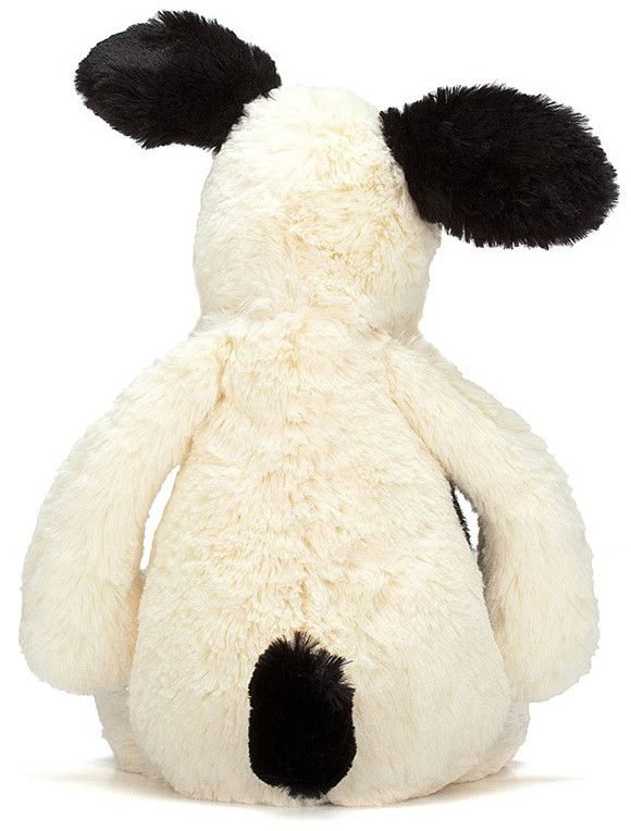 JELLYCAT - BASHFUL BLACK & CREAM PUPPY | MED 