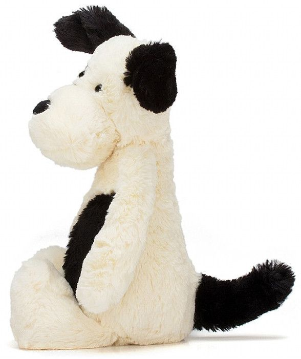 JELLYCAT - BASHFUL BLACK & CREAM PUPPY | MED 